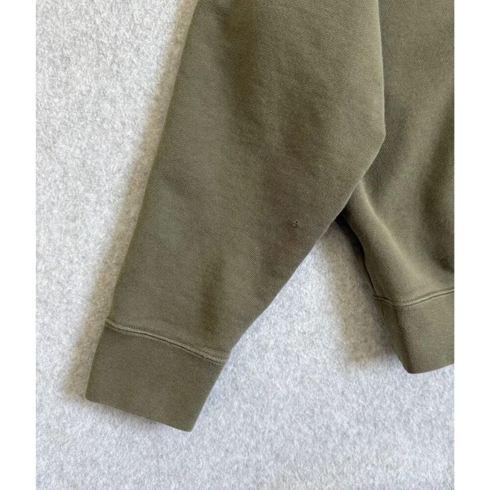 Nike Court Heritage Fleece Hoodie Mens M Olive Green Pullover Sweatshirt